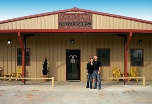 Corey and Tasie Bertrand knew not rebuilding was not an option following a tornado demolishing their vet.