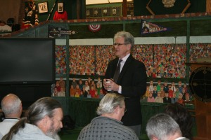 Sen. Tom Coburn visited with several Guthrie residents on the issues facing our government today.