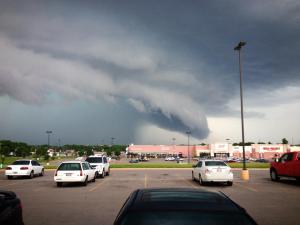 Libby McFarland captured this lowering as it went through downtown Guthrie.