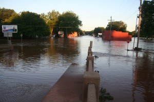 Guthrie's west side was under water for 19 hours before the Cottonwood went back into its banks.