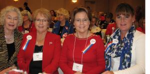 L to R:  Jeannine Long, OFRW Past State President; Carol Cline, First Capital Rising Star; Linda Tatom,