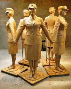 Del City’s Women Veteran Monument in clay before being cast in bronze at The Bronze Horse Foundry in Pawhuska, Okla. by John Free Jr. and artisans. The monument will be dedicated Nov. 11 in Patriot Park in Del City, Okla. Photo by Joel Randell.